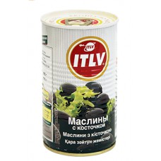 Маслины ITLV с косточкой 370мл ж/б