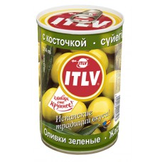 Оливки ITLV зеленый с косточкой 314г ж/б